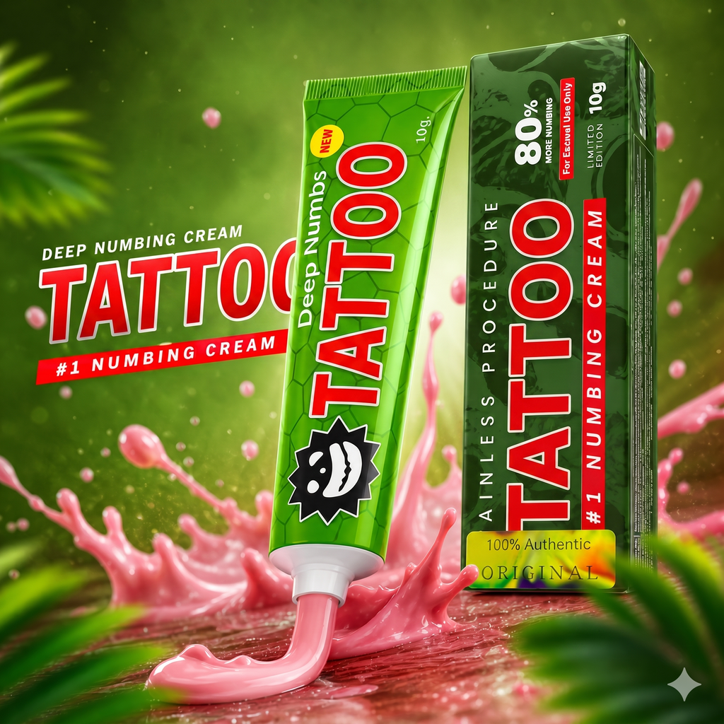 Green Tattoo Numbing Cream - Limited Edition 80%