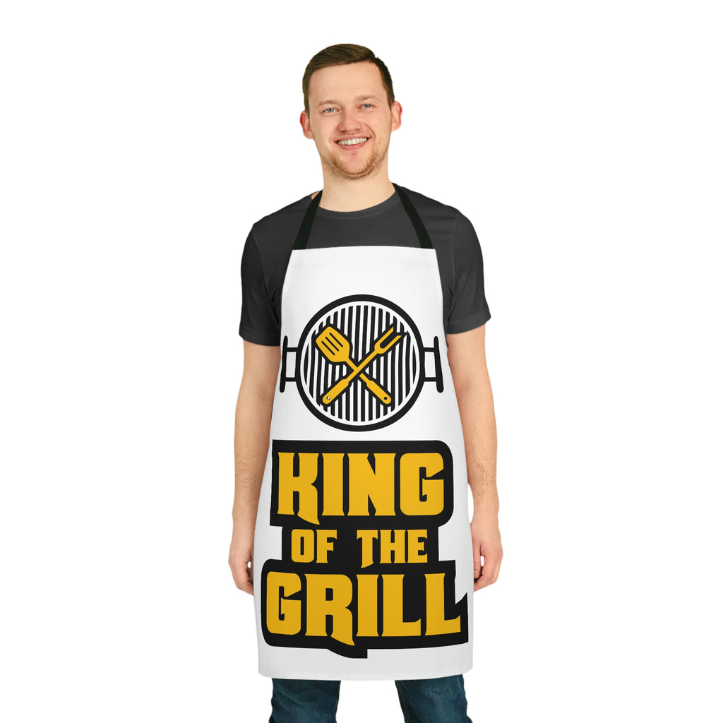 King Of The Grill Apron All Over Prints USA Seasonings One size Black 