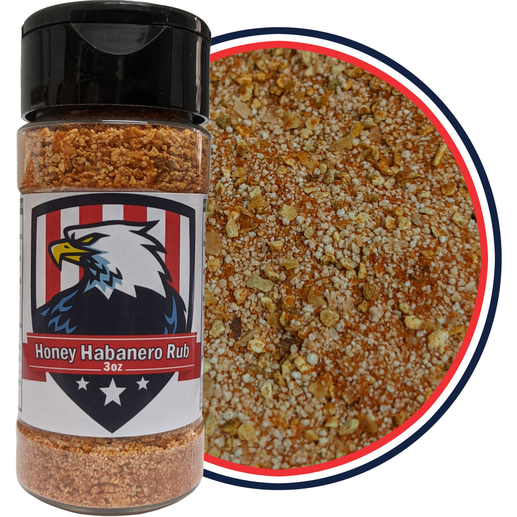 Honey Habanero Rub Seasoning USA Seasonings Shaker Bottle  