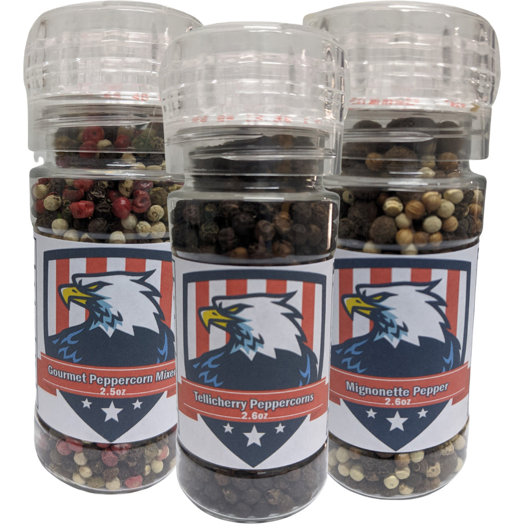 Pepper Grinder Collection Bundle USA Seasonings   